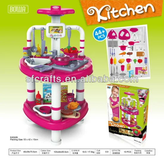 Kids funny plastic kitchen set