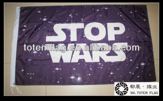 Polyester Flag 3'x5' , Custom Fabric Banner , Polyester Flag Print