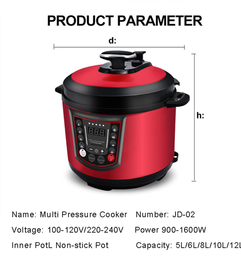 Nueva olla a presión eléctrica de acero inoxidable russell taylor