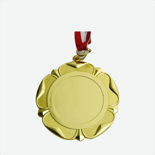 Metal personalizado feito gravura em branco 60 mm medalha