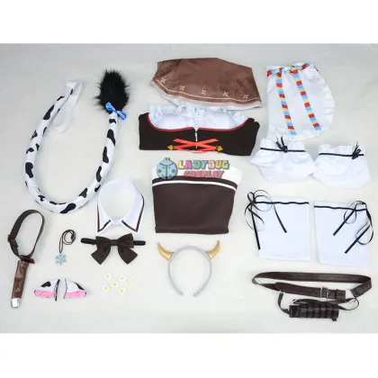Hololive Vtuber Shirogane Noel Maid Cosplay Costume