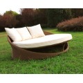 Panlabas na PE Rattan Round Daybed