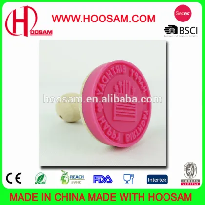 2016 FDA Silicone cookie stamp, Funny Baking Tools