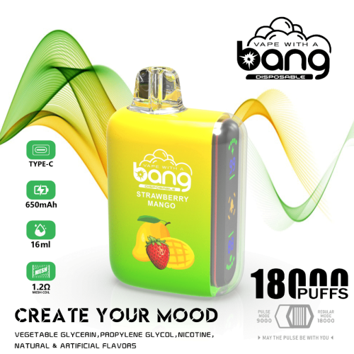 핫 판매 Bang Rocket 18000 퍼프 일회용 vape 포드 장치