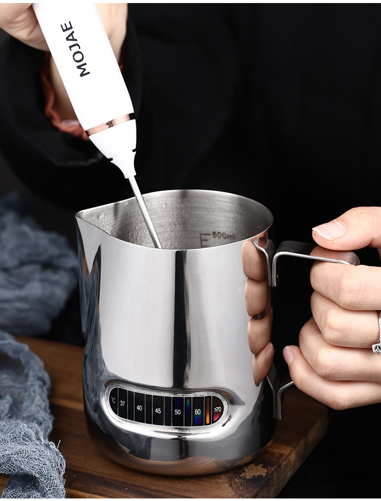 Milk Frothing Pitcher With Temperature