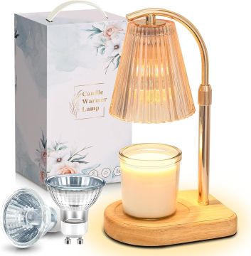 LOHAS Golden Luxury Candle Lamp Warmer with Timer for Jar Candles