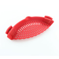 Silikon-Clip-on-Sieb für Spaghetti Pasta Colander