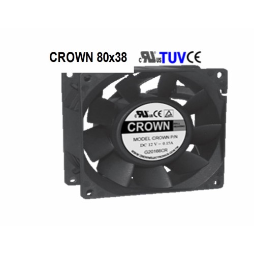 CROWN 12 V 8038 Axial Fan For Machinery