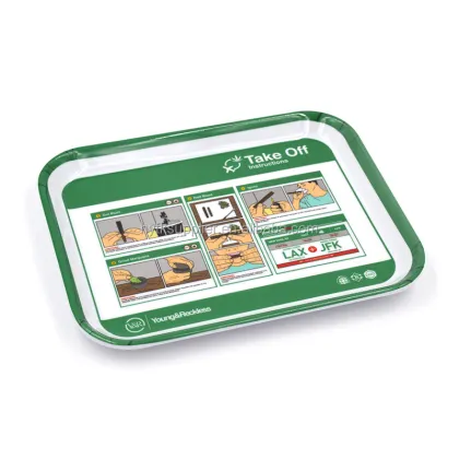 Custom Print Melamine Trays - Rectangular Plastic Serving Trays