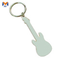 Metal custom mini guitar shape keychain