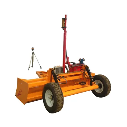 High efficiency agricultural laser land leveler
