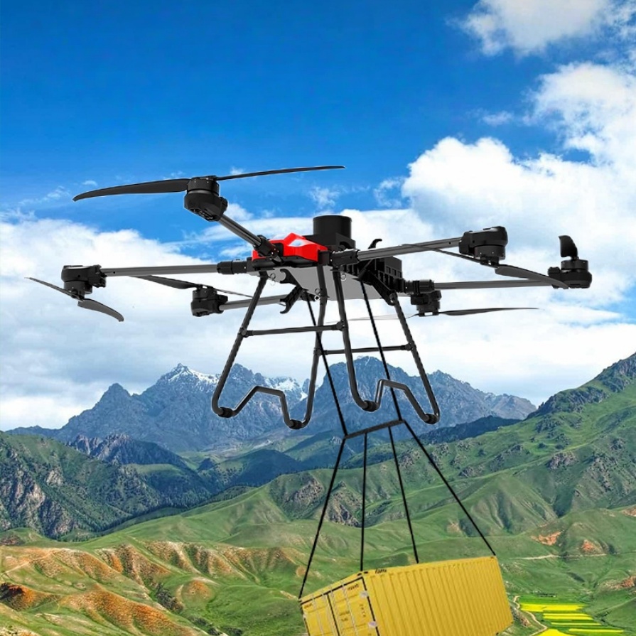 100 ק&quot;ג עומס מל&quot;ט מטען תעשייתי מרובה רוטורים