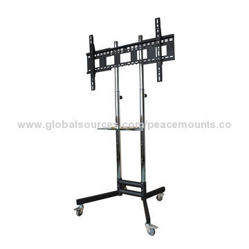 Movable TV Stand and Cart for Display Up to 90-inch