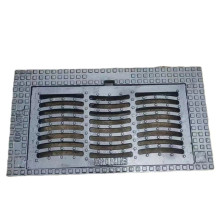 Square nodular cast iron rainwater grate