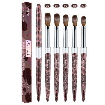 High-Quality Kolinsky Acrylic Brush with Matching Color Box Packaging