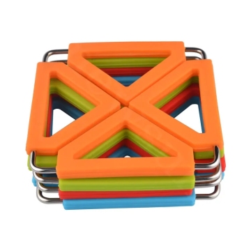 Silicone Trivet Foldable Table Mat Pot Holder - Heat Resistant Kitchen Accessory