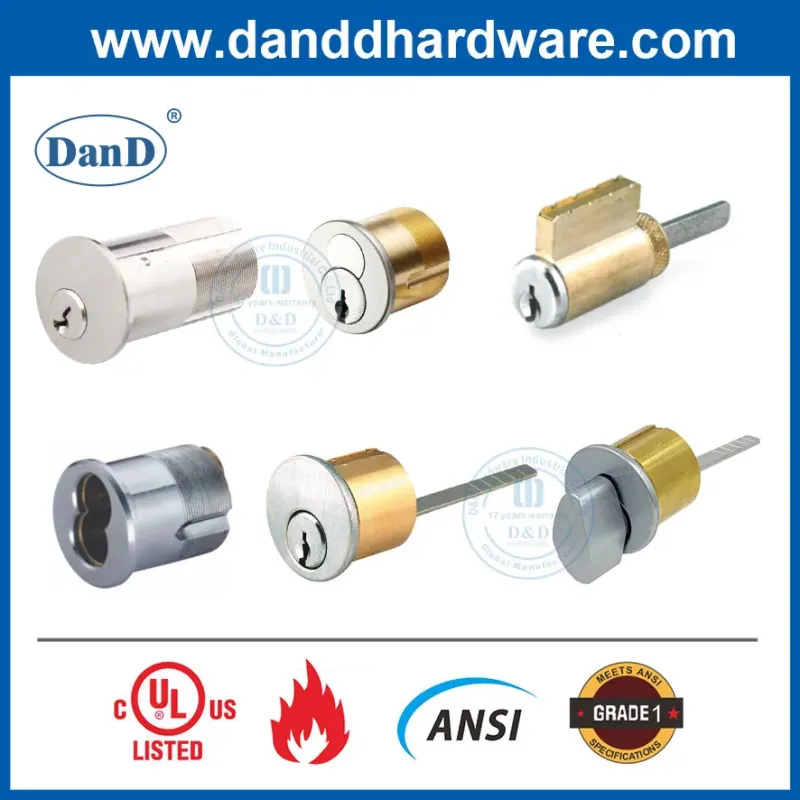 Euro Profile En1303 Safe High Security Fire Mechanical Key Factory Hotel Mortise Double Handle Door Brass ANSI Lockset CE European Guangdong Cylinder Lock

**Title Suggestion:**  
**Euro Profile En1303 High Security Brass Cylinder Lock**