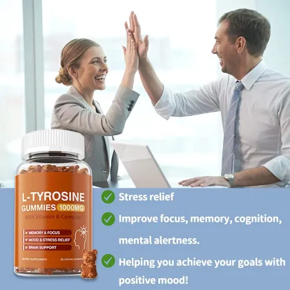L-Tyrosine Gummies Vitamin B Complex Brain Supplements