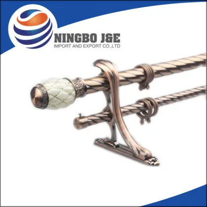 AC Color Iron Dual Curtain Poles