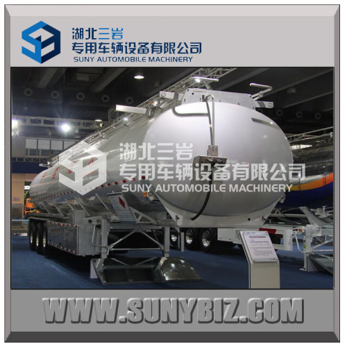 Aluminium alloy Best price ,high quality three-axles 45M3 FUEL TANKER SEMI TRAILER