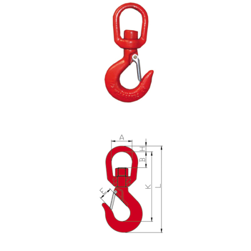 322 Swivel Hook with Latch (TH-132)