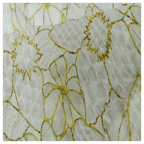 Balinese bomull Transparent Crepe Printing Fabric