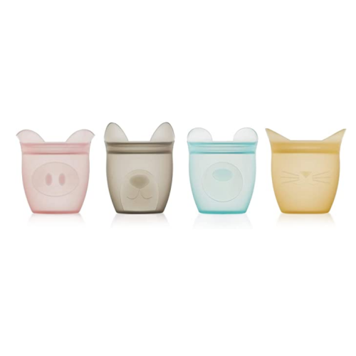 Zip Top Reusable 100% Silicone Baby Containers