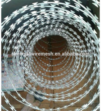 Concertina Razor Wire/Galvanized Concertina Razor Wire/Hight Security Razor Barbed Wire (Factory)