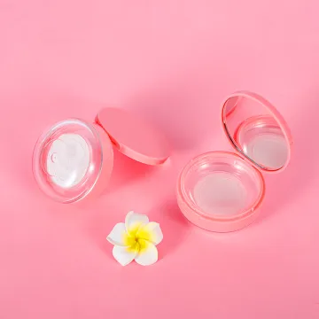 Round Cosmetic Loose Powder Container