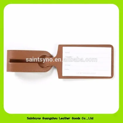 16459 Fashion custom gift leather airplane luggage tags