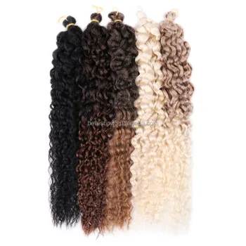 Hot sell24inch Synthetic Hair Long Ocean Wave Jessca Wave Crochet Braiding Hair For White Women Deep Wave Twist Braids