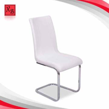 Popular Wholesale Cheap Price PU Leather Metal Chrome Modern Dining Table Chair for Dining Room