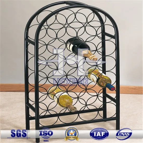 new design metal counter top display wine wire rack