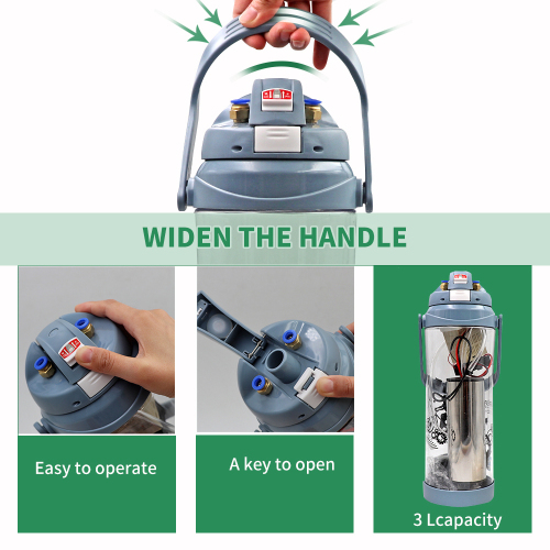 3L Electric Cow Milking Machine Manual Impulse Portable Cow Milking Machine Double Head Vacuum Pump Milker 0.8 Gal