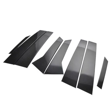 Middle Pillar 8 Pcs Dry Carbon Fiber Exterior Center Pillars for Porsche Macan 2014-2021