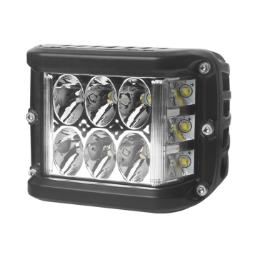 Square 3.8" 45w mining LED work light with side lights ,offroad truck led work light for van camper SUV ATV