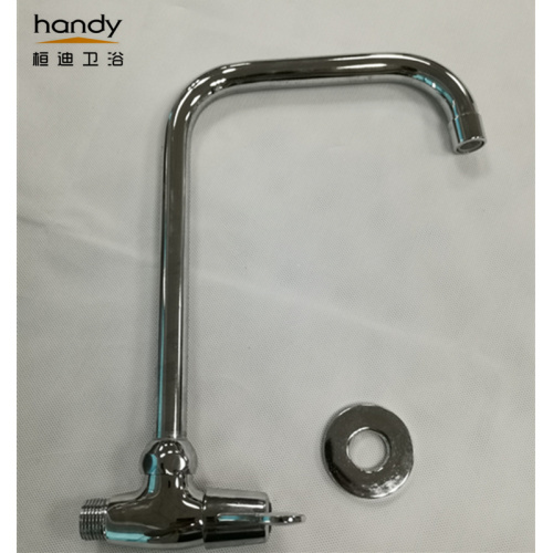 Handy brass wall mount kitchen cold water tap