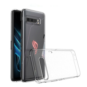 Custodia TPU trasparente ultra sottile per il telefono ASUS ROG 3 ZS661KS