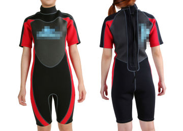 Waterproof 2mm Short Sleeve Scuba Diving Suits, Neoprene Full Wetsuit For Women