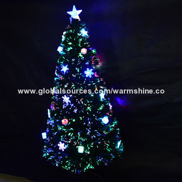 Green Fiber-optic Christmas tree for Indoor Usage with CE, FCC and UL Marks