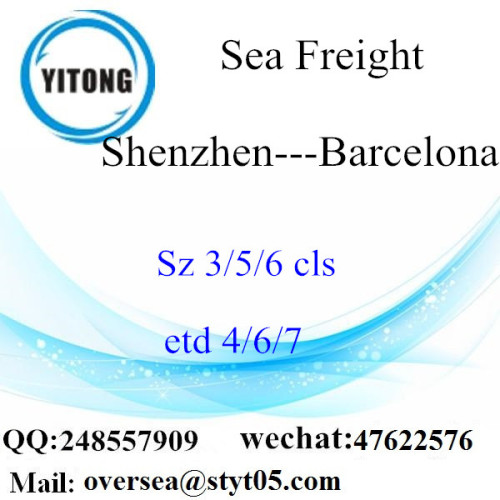 Shenzhen Port LCL Consolidation naar Barcelona