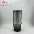 ATO Glassware Modern Grey Grey Vase Home Decor