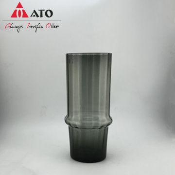 Ato Glassware Modern Gray Gray Glass Decor