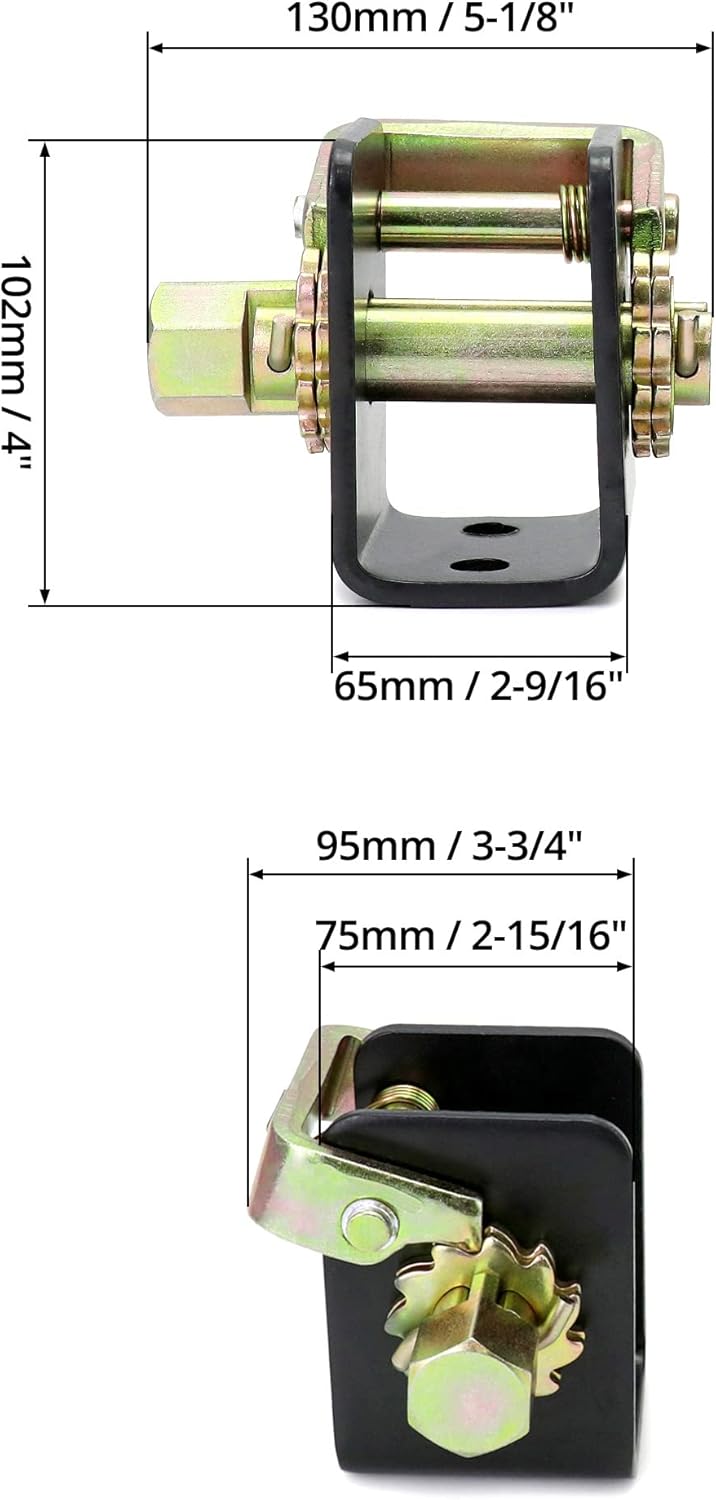 Black Handle Lashing Winch Track