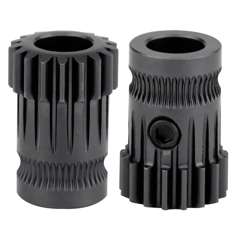 Custom Dual Gear Metal Extruder Sets for 3D Printers - 20mm Hardened Steel Spur Gears