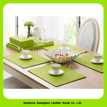 Set of 4pcs Square Waterproof PU Leather Placemat BigTable Coasters 16017