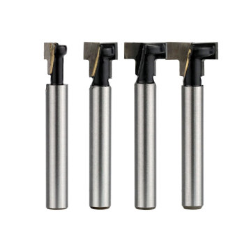 4PC Keyhole Router Bits Set Milling Cutter Solid Carbide CNC Router Bit for Wood Tungsten Steel Router Bit