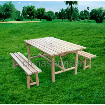 Wooden picnic table sets/wooden beer table with benches