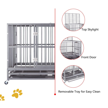 Large Dogs Cage with Lockable Wheels
