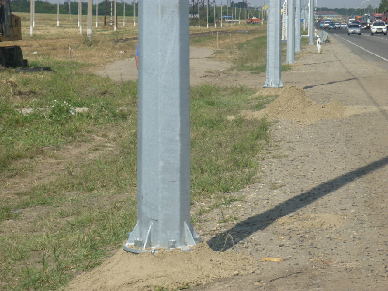 Galvanized Street Light Pole